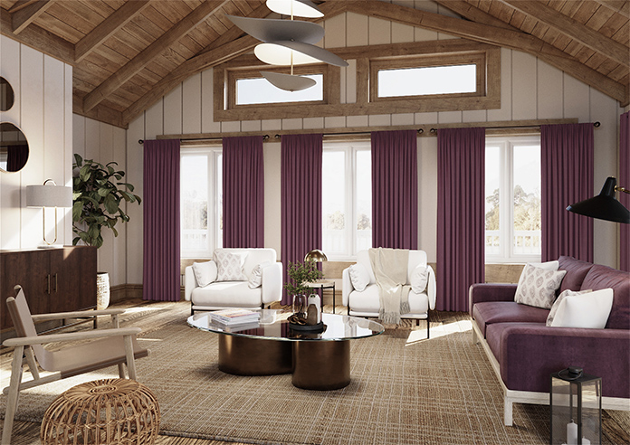 Windsor, Raspberry - Made to Measure Curtains - Image 7